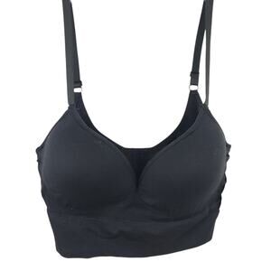 New Dip Wireless Bra 2X Black, Adjustable Straps
